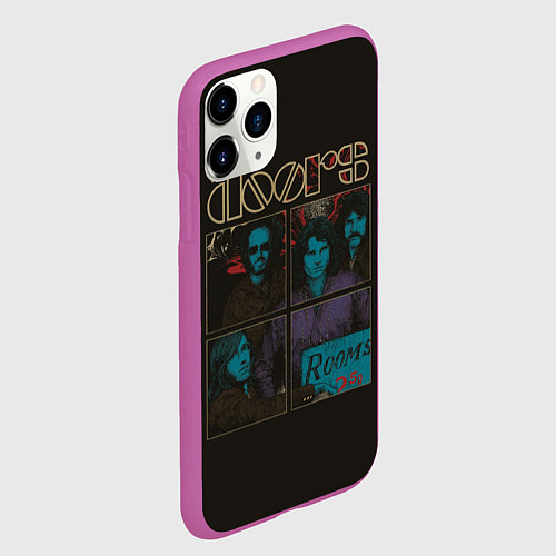 Чехол iPhone 11 Pro матовый The Doors / 3D-Фиолетовый – фото 2