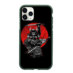 Чехол iPhone 11 Pro матовый Samurai, цвет: 3D-темно-зеленый