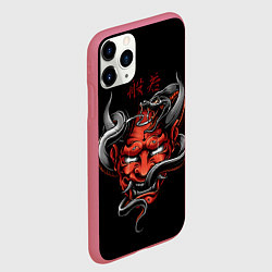 Чехол iPhone 11 Pro матовый Хання, цвет: 3D-малиновый — фото 2
