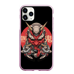 Чехол iPhone 11 Pro матовый Cyber Oni Samurai