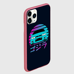 Чехол iPhone 11 Pro матовый Skyline R33, цвет: 3D-малиновый — фото 2