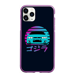 Чехол iPhone 11 Pro матовый Skyline R33, цвет: 3D-фиолетовый