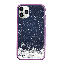 Чехол iPhone 11 Pro матовый Атмосфера нового года, цвет: 3D-фиолетовый