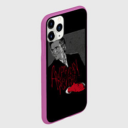 Чехол iPhone 11 Pro матовый Американский психопат, цвет: 3D-фиолетовый — фото 2