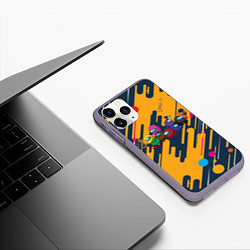 Чехол iPhone 11 Pro матовый Among us, цвет: 3D-серый — фото 2