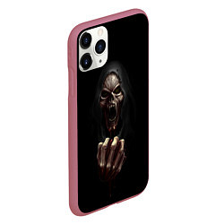 Чехол iPhone 11 Pro матовый Древний Вампир, цвет: 3D-малиновый — фото 2