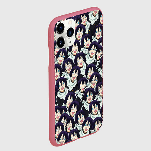 Чехол iPhone 11 Pro матовый ЯТО БЕЗДОМНЫЙ БОГ / 3D-Малиновый – фото 2