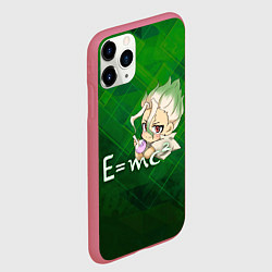 Чехол iPhone 11 Pro матовый Доктор Стоун, цвет: 3D-малиновый — фото 2
