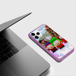Чехол iPhone 11 Pro матовый Южный Парк South Park, цвет: 3D-фиолетовый — фото 2