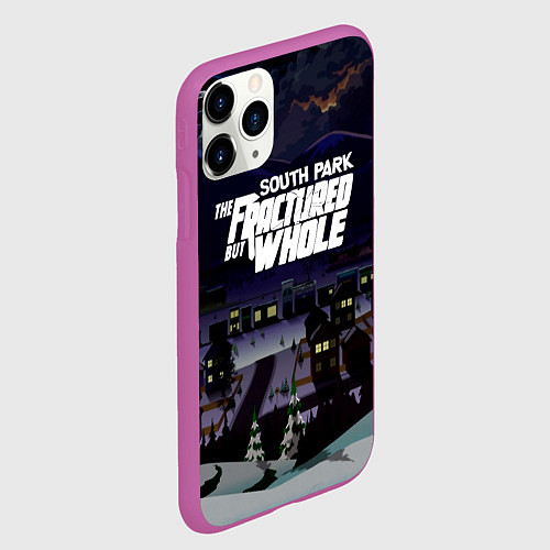 Чехол iPhone 11 Pro матовый Южный Парк South Park / 3D-Фиолетовый – фото 2