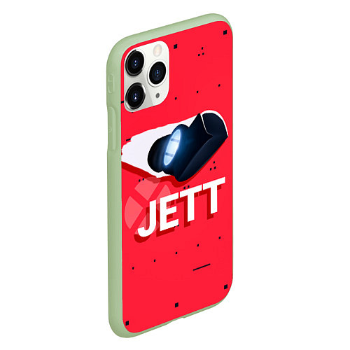 Чехол iPhone 11 Pro матовый Jett / 3D-Салатовый – фото 2