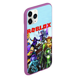 Чехол iPhone 11 Pro матовый ROBLOX, цвет: 3D-фиолетовый — фото 2