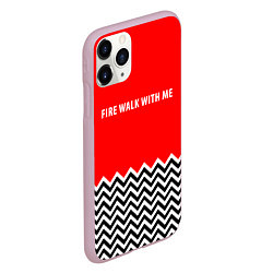 Чехол iPhone 11 Pro матовый Twin Peaks, цвет: 3D-розовый — фото 2