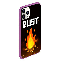 Чехол iPhone 11 Pro матовый RUST, цвет: 3D-фиолетовый — фото 2