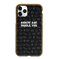 Чехол iPhone 11 Pro матовый Noize MC, цвет: 3D-коричневый