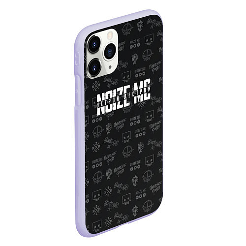 Чехол iPhone 11 Pro матовый Noize MC / 3D-Светло-сиреневый – фото 2