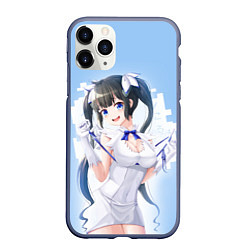 Чехол iPhone 11 Pro матовый Hestia, цвет: 3D-серый