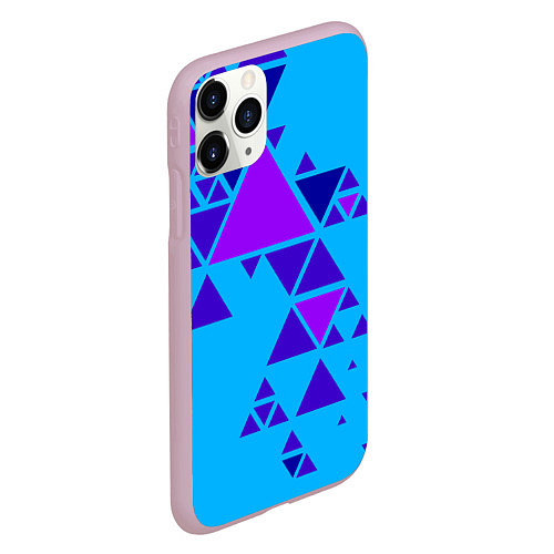 Чехол iPhone 11 Pro матовый Geometry / 3D-Розовый – фото 2