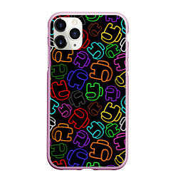 Чехол iPhone 11 Pro матовый AMONG US NEON