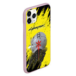 Чехол iPhone 11 Pro матовый Cyberpunk 2077, цвет: 3D-розовый — фото 2