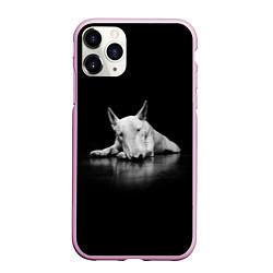 Чехол iPhone 11 Pro матовый Puppy, цвет: 3D-розовый