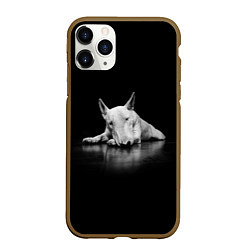 Чехол iPhone 11 Pro матовый Puppy, цвет: 3D-коричневый