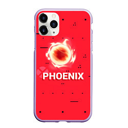 Чехол iPhone 11 Pro матовый Phoenix, цвет: 3D-светло-сиреневый
