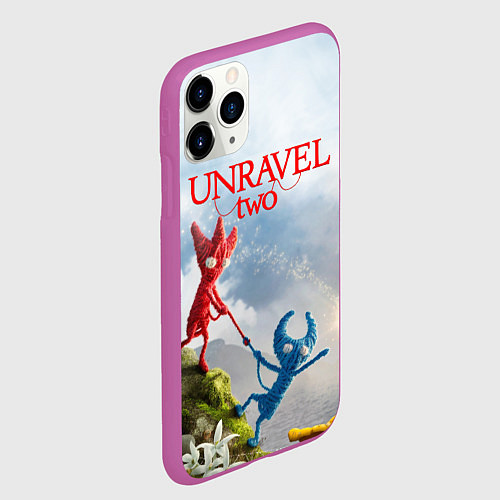 Чехол iPhone 11 Pro матовый Unravel Two Z / 3D-Фиолетовый – фото 2