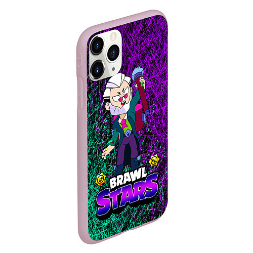 Чехол iPhone 11 Pro матовый Brawl StarsByron / 3D-Розовый – фото 2