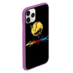 Чехол iPhone 11 Pro матовый Cyberpunk 2077, цвет: 3D-фиолетовый — фото 2