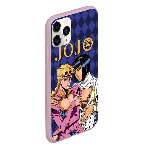 Чехол iPhone 11 Pro матовый JOJO / 3D-Розовый – фото 2