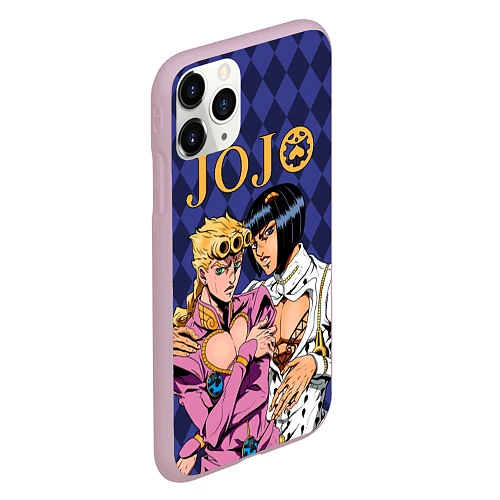 Чехол iPhone 11 Pro матовый JOJO / 3D-Розовый – фото 2