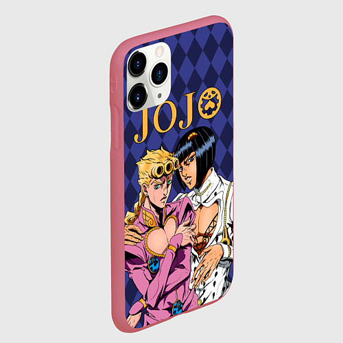 Чехол iPhone 11 Pro матовый JOJO / 3D-Малиновый – фото 2