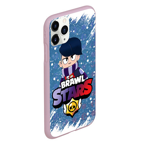 Чехол iPhone 11 Pro матовый Brawl Stars Edgar / 3D-Розовый – фото 2