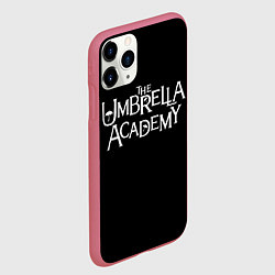 Чехол iPhone 11 Pro матовый Umbrella academy, цвет: 3D-малиновый — фото 2