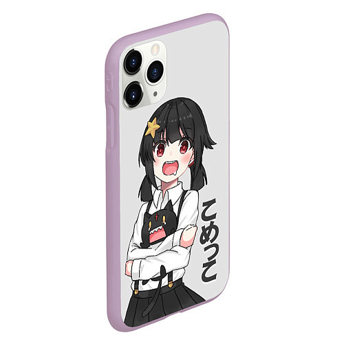Чехол iPhone 11 Pro матовый Komekko / 3D-Сиреневый – фото 2