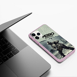 Чехол iPhone 11 Pro матовый Metro Exodus, цвет: 3D-розовый — фото 2