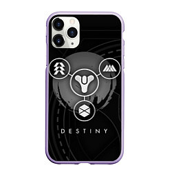 Чехол iPhone 11 Pro матовый DESTINY, цвет: 3D-светло-сиреневый