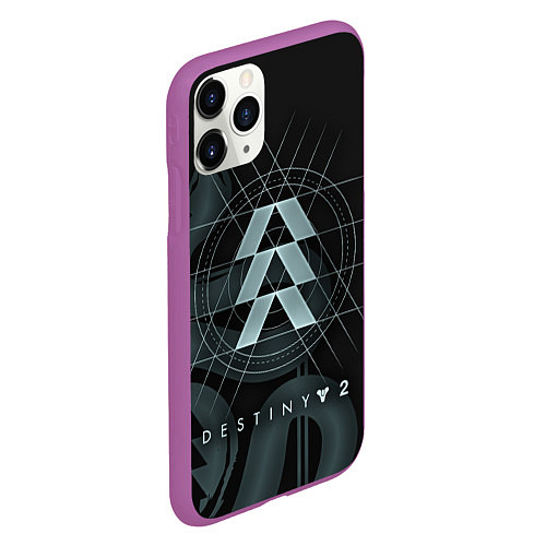 Чехол iPhone 11 Pro матовый DESTINY, HUNTER / 3D-Фиолетовый – фото 2