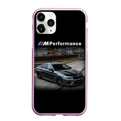 Чехол iPhone 11 Pro матовый BMW Z, цвет: 3D-розовый