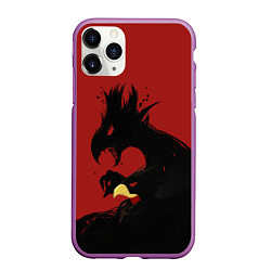 Чехол iPhone 11 Pro матовый Tokoyami Fumikage, цвет: 3D-фиолетовый