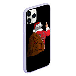 Чехол iPhone 11 Pro матовый Santa claus, цвет: 3D-светло-сиреневый — фото 2