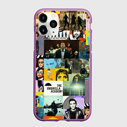 Чехол iPhone 11 Pro матовый АКАДЕМИЯ АМБРЕЛЛА, цвет: 3D-фиолетовый