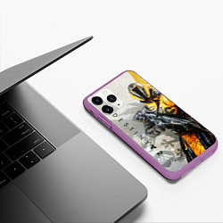 Чехол iPhone 11 Pro матовый DESTINY, WARLOCK, цвет: 3D-фиолетовый — фото 2