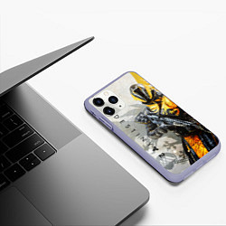 Чехол iPhone 11 Pro матовый DESTINY, WARLOCK, цвет: 3D-светло-сиреневый — фото 2