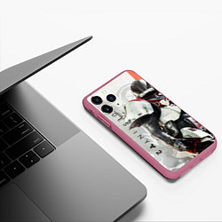 Чехол iPhone 11 Pro матовый DESTINY, TITAN, цвет: 3D-малиновый — фото 2