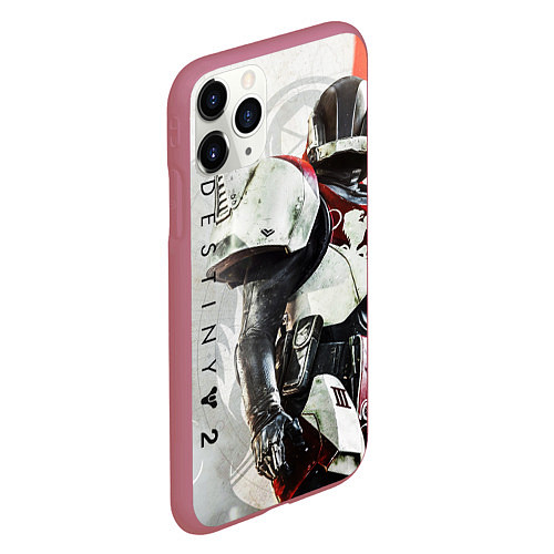 Чехол iPhone 11 Pro матовый DESTINY, TITAN / 3D-Малиновый – фото 2