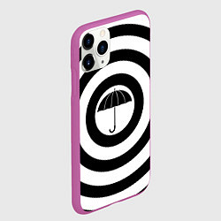 Чехол iPhone 11 Pro матовый Узор Академия Амбрелла, цвет: 3D-фиолетовый — фото 2