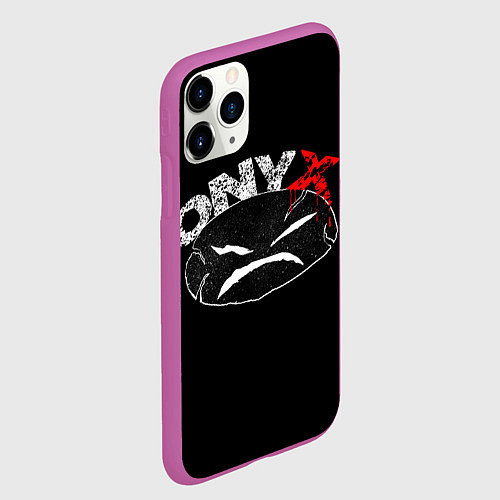 Чехол iPhone 11 Pro матовый Onyx / 3D-Фиолетовый – фото 2