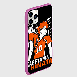 Чехол iPhone 11 Pro матовый Haikyuu Hinata Kageyama, цвет: 3D-фиолетовый — фото 2